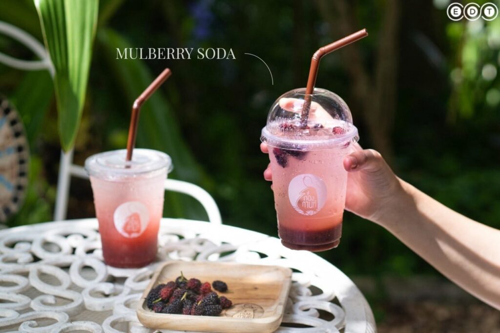 Menu at Kongkarn Cafe: Mulberry Soda